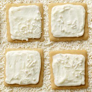 Vanilla-Butter Sugar Cookies Recipe: How to Make It Brown Sugar Cookie Recipe, Buttery Sugar Cookies, Cut Out Cookie Recipe, Bake Sale Recipes, Cutout Cookies, Brown Sugar Cookies, Malted Milk, Cutout Sugar Cookies, Fall Cookies