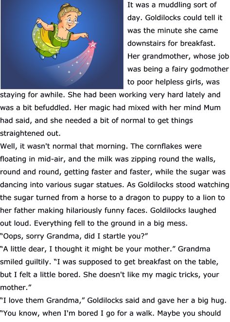 Fairy Godmother Story English Short Stories For Kids, Stories With Moral Lessons, Red Riding Hood Story, English Moral Stories, Grade 1 Reading, Short Moral Stories, English Stories For Kids, English Short Stories, Online Stories