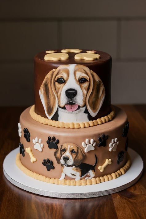 Fetch These Cute Beagle Birthday Cake Ideas for Your Pup Beagle Cake, Dog Birthday Cake Ideas, Beagle Birthday, Skull Cake, Dog Birthday Cake, Cute Beagles, Animal Cakes, Dog Cakes, Easter Cake