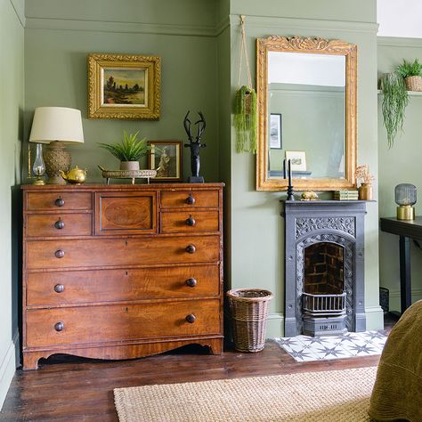 Tour this Edwardian cottage filled with second-hand finds | Ideal Home Edwardian House Bedroom, 1930’s Bedroom, 1930 Bedroom Ideas, English Country Cottage Bedroom, English Cottage Interiors Bedroom, Edwardian Bedroom Ideas, Edwardian Room, Victorian House Bedroom, Cottage Interiors Bedroom