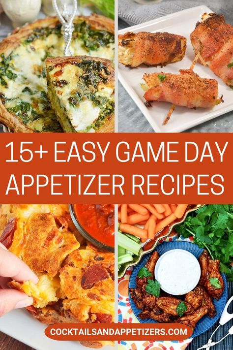 Easy snacks and appetizers recipes perfect for game day. Easy finger foods for tailgating parties or watching the game at home. 5 minute game day dips, hand held savory appetizers, oven baked appetizers, healthy appetizers and more. Simple delicious football party foods! Easy Snacks For Football Game, Appetizer For Football Party, Football Game Snacks Appetizers, Football Appetizers Easy Finger Foods, Game Day Dips, Football Game Snacks, Football Appetizers Easy, Football Party Appetizers, Easy Finger Foods