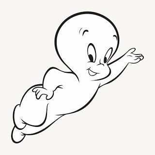 Casper The Friendly Ghost, Friendly Ghost, Cartoon Character, Ghost, Black And White, White, Black