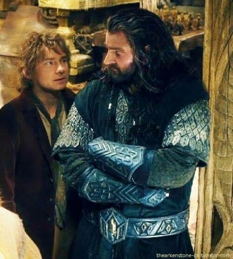 Thorin & Bilbo Concerning Hobbits, The Hobbit Movies, Desolation Of Smaug, Thorin Oakenshield, Bilbo Baggins, An Unexpected Journey, Second Breakfast, My King, Fellowship Of The Ring