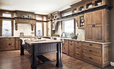 Gorgeous country chic kitchen Alder Kitchen Cabinets Stains, Alder Cabinets Kitchen, Knotty Alder Kitchen Cabinets, Alder Wood Kitchen Cabinets, Knotty Alder Kitchen, Alder Kitchen Cabinets, Country French Kitchen, Alder Kitchen, Knotty Alder Cabinets