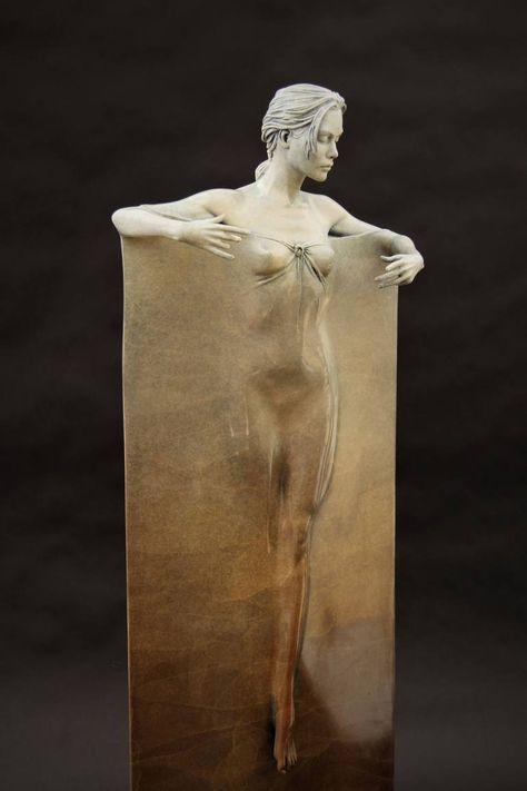 Caliana Sculpture by Michael James Talbot | Saatchi Art Movement Sculpture, Loui Jover Art, Michael James, Human Sculpture, Figure Sculpture, Sculpture Ideas, Pulp Art, Carving Tools, Figurative Sculpture