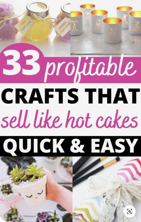 Easy Fun Diy Crafts, Crafts That Sell, Sellable Crafts, Thrifty Crafts, Profitable Crafts, Diy Projects To Make And Sell, Easy Crafts To Sell, Craft Stalls, Diy Dollar Store Crafts