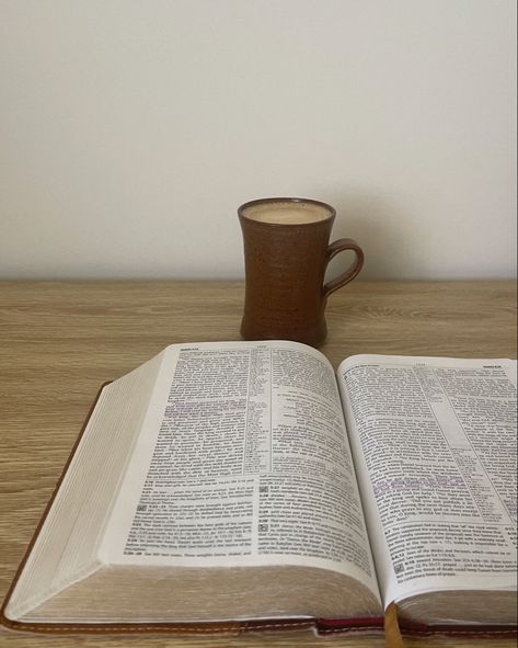 Bible Coffee Aesthetic, Bible And Coffee Aesthetic, Christian Homemaking Aesthetic, Jw Aesthetic, The Great I Am, Our Father In Heaven, Bible Time, Walk By Faith, Jesus Loves