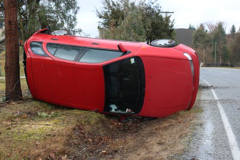 Car Flipped Over, Central Otago, Morning Photo, Emergency Service, Art Class, Upside Down, A Car, This Morning, Juice