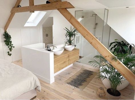 Attic Master Suite, Loft Conversion Bedroom, Attic Bedroom Designs, Attic Bathroom, Attic Renovation, Attic Remodel, Loft Room, Attic Bedroom, Attic Rooms