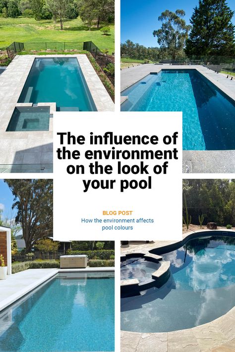 Discover how the surroundings can affect the look of your pool #fibreglasspools #swimmingpools #fiberglasspools #swimmingpoolideas #poollandscaping #backyardpools #leisurepools #leisurepoolsau #leisurepoolsnz Pool Colour Ideas, Pools Australia, Pool Colours, Leisure Pools, Fiberglass Swimming Pools, Pool Colors, Concrete Pool, Fiberglass Pools, Modern Pools