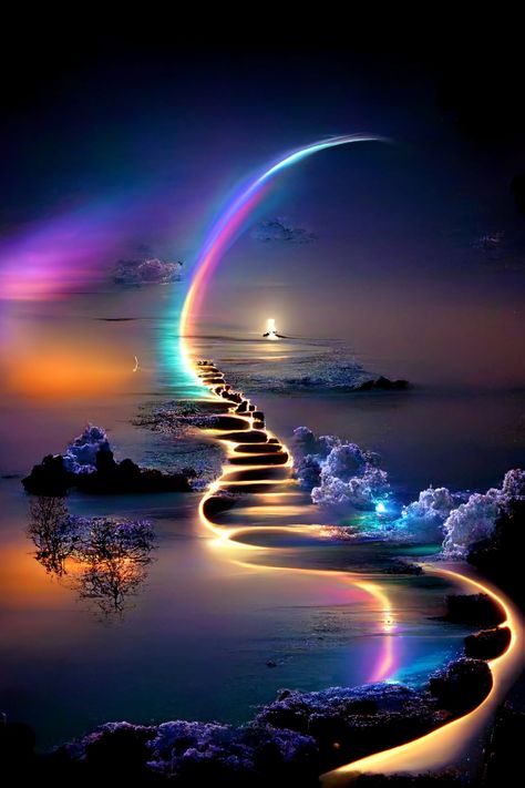 Scenic Alchemy - 📷🌌 Scenic Alchemy #magical #ethereal #Path Carmen Aesthetic, Magic Aesthetics, Heaven Images, Magical Sky, Mysterious Universe, Beautiful Butterflies Art, Ethereal Aesthetic, Optical Illusions Art, Love Animation Wallpaper