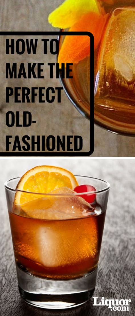 Perfect Old Fashioned, Bourbon Old Fashioned, Whiskey Old Fashioned, Whisky Cocktail, Old Fashioned Drink, Bourbon Drinks, Lemon Drink, Beer Cocktails, Bourbon Cocktails