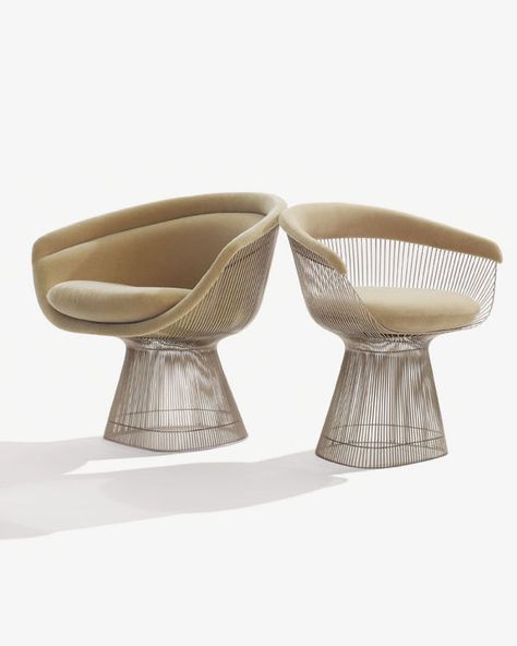 Classics | Knoll Knoll Platner Chair, Warren Platner Chair, Knoll Chair, Platner Chair, Knoll Platner, Knoll Furniture, Warren Platner, Sculptural Furniture, Console Design