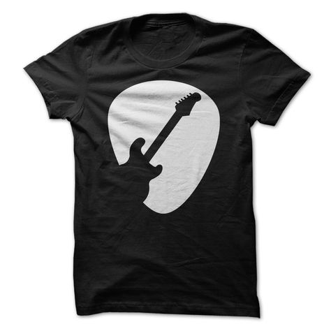 Electric Guitar Pick, Drummer T Shirts, Best Guitar Players, Black Tees, Guitar Electric, Shirt Design Inspiration, View Pictures, Tshirt Design, Musical Instrument