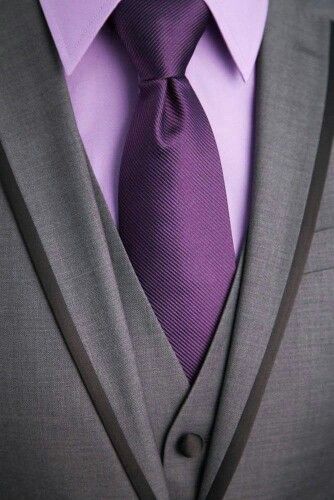 Purple Shirt Outfits, Suits Harvey, Shirt And Tie Combinations, Terno Slim, Lavender Shirt, Grey Suit Men, Charcoal Gray Suit, Stylish Mens Suits, Groom Wedding Attire