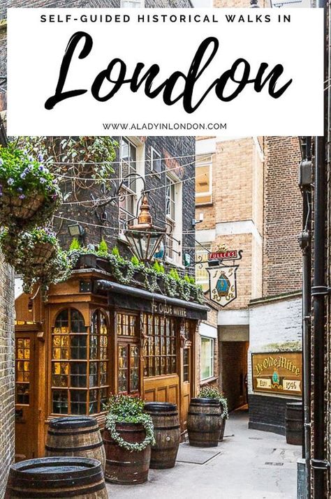 5 Historical Walks in London - FREE Self-Guided London History Tours London Walking Tours, London Nightlife, London 2022, Walking Map, Travel International, London Neighborhoods, Uk Christmas, London Itinerary, London Guide