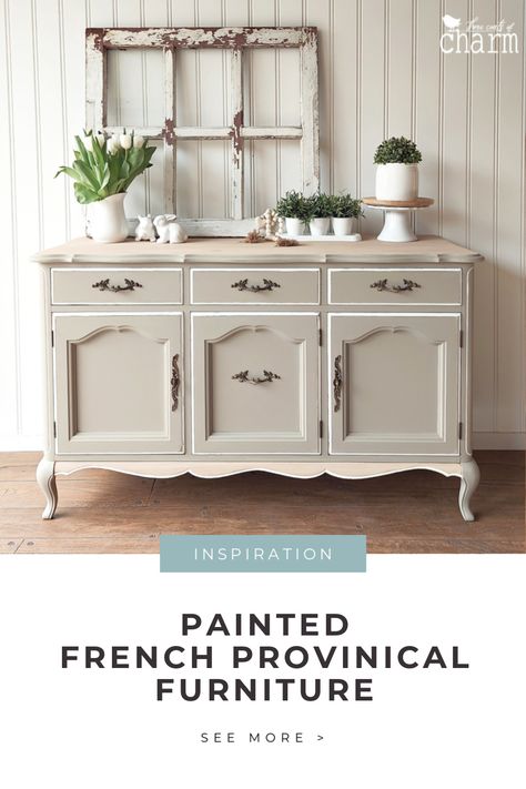 Paint French Provincial Furniture, Painted French Provincial Furniture, Painted French Provincial Dresser, Inspiration For Painting, French Provincial Living Room, French Provincial Dining Room, French Provincial Dresser Makeover, French Provincial Buffet, French Provincial Bedroom