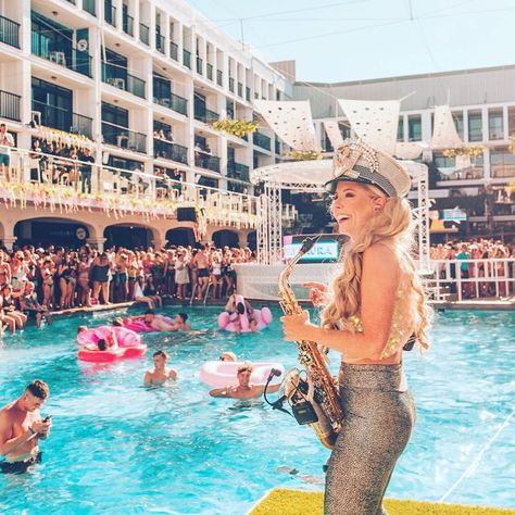 This Thursday Lovely Laura will play the saxophone 🎷 Final show of the season at Ibiza Rock Hotel. Don’t miss the good pool party. #lovelylaura #ibizarockshotel #bensantiago #ibizapoolparty #ibizaclosingparties #saxophone  #ibiza #ibizasummer #ibiza2018 #ibizaparty Ibiza Rocks Hotel, 40th Birthday Ibiza, Ibiza Rocks Outfit, Ibiza Pool Party, Hotel Pool Party, Ibiza Rocks, Volleyball Beach, Ibiza Vibes, Ibiza Party