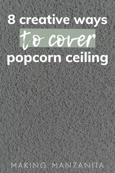 Do you have heavily textured or popcorn ceilings you want to cover? In this guide, we will outline how to cover popcorn ceiling and the cheapest way to do it. No scraping is required! Diy Remove Popcorn Ceiling, Easy Way To Cover Popcorn Ceiling, How To Scrape A Popcorn Ceiling, Update Popcorn Ceiling, Diy Covering Popcorn Ceiling, Scrape Popcorn Ceiling Diy, Scraping Ceilings Popcorn, Drywall Over Popcorn Ceiling, How To Cover Up Popcorn Ceiling