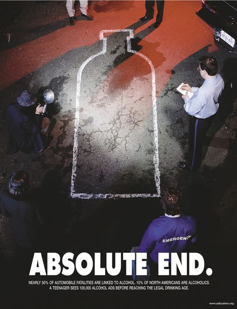 Adbusters Magazine, Absolut Citron, Culture Jamming, Alcohol Awareness, Dont Drink And Drive, 광고 디자인, Drunk Driving, Publicidad Creativa, Absolut Vodka