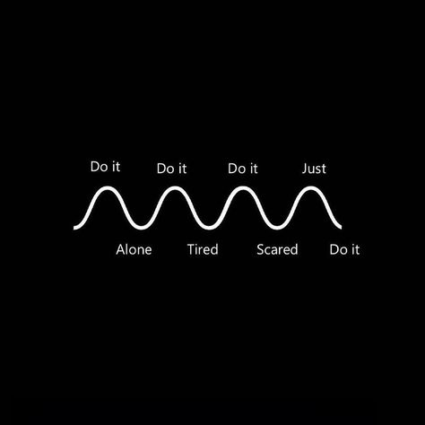 Despite feeling exhausted and fearful, summon the courage to take action alone, recognizing that sometimes the greatest achievements are born from moments of solitary determination and resolve. #Discipline #Motivation #SelfImprovement #Inspiration #Animation #GrowthMindset Never Give Up Quotes Motivation, Action Aesthetic, Discipline Quote, Text Motivation, Dark Motivation, Visualize Quotes, Discipline Motivation, Determination Quotes, Discipline Quotes