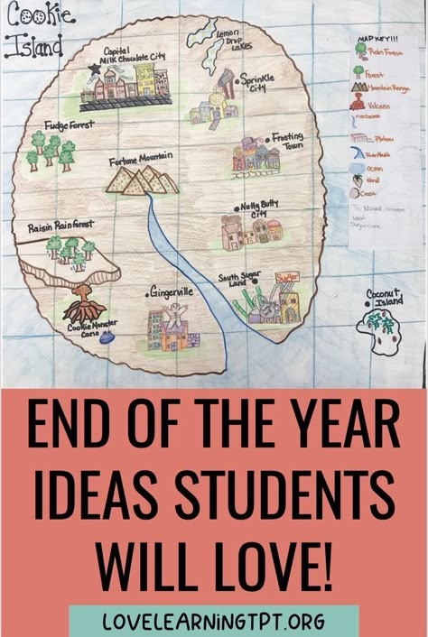 Students will LOVE these end of the school year ideas and activities! Read about how I engage my students through an end of the year memory book, a geography project, and fun daily questions! End Of The Year Upper Elementary, End Of The Year 5th Grade Project, End Of Year Activities 6th Grade, End Of Year Reading Projects 5th Grade, Fun End Of Year Math Activities 3rd Grade, Year 5 Activities, End Of Year Math Projects 3rd Grade, Last Weeks Of School Activities, End Of 4th Grade Activities