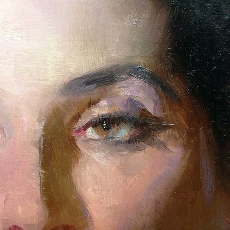 Eye detail. Always keep the edges in the eyes soft. Original is about 3/4 life size. #paintingfromlife #oilpainting #lipking Jeremy Lipking, Eye Detail, Eye Details, Painting People, Oil Portrait, Art Instructions, Grand Art, 4 Life, Art Oil