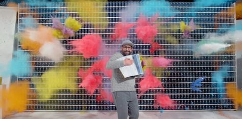 A series of digital triggers set off several hundred events in the video for Ok Go's The One Moment, which was filmed in just four seconds. Ok Go, Latest Music Videos, Best Ads, Band Music, Moving Image, Video Film, One Moment, Inspirational Videos, Blow Your Mind