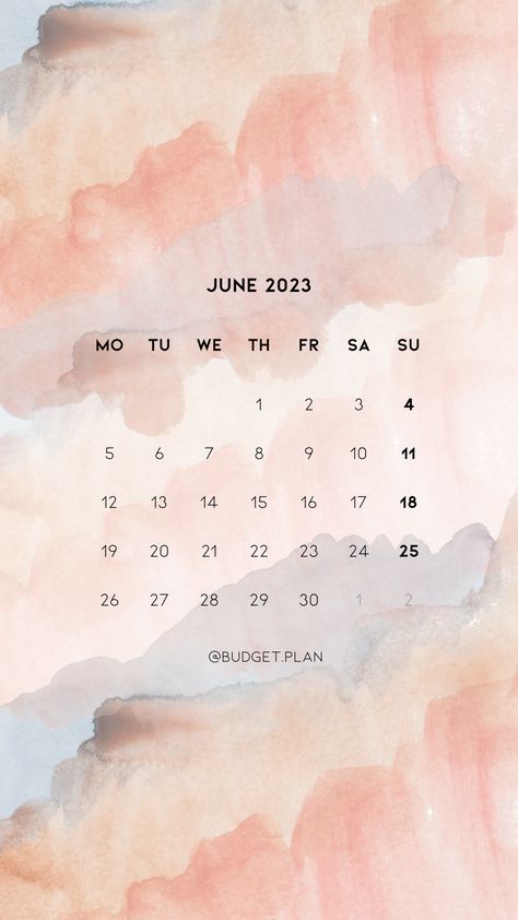 Wallpaper I June I Juni I 2023 I IoS - Android I Phone January Wallpaper, Header Ideas, Cool Lock Screens, Hello June, Pregnancy Art, Calendar Wallpaper, Popular Wallpaper, Positive Mind, Bullet Journal Ideas Pages