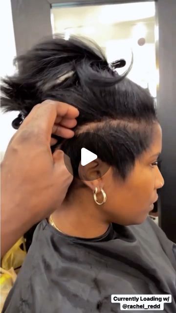 Layered Pixie Cut With Bangs, Meagan Good Short Hair, Layered Short Bob, Bob Cut Styles, Pixie Cut With Long Bangs, Coiling Natural Hair, Short Bob Cut, Pixie Haircut Fine, Haircut Fine Hair