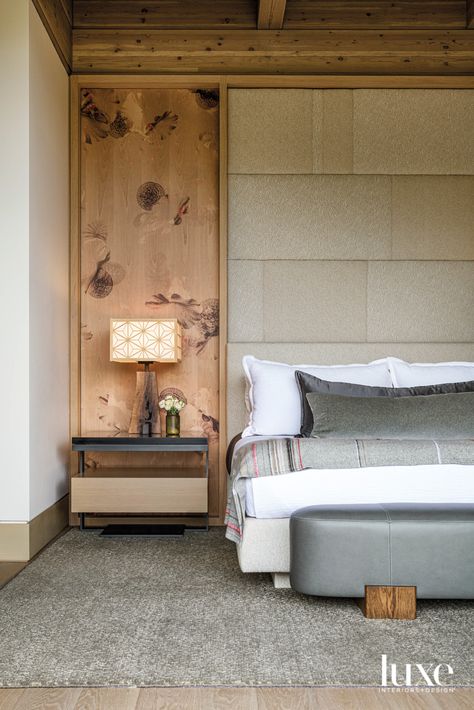 Headboard Wall, Modern Bedroom Decor, Luxe Interiors, Design Principles, Sun Valley, Bedroom Headboard, Interiors Design, Main Bedroom, Japanese Design