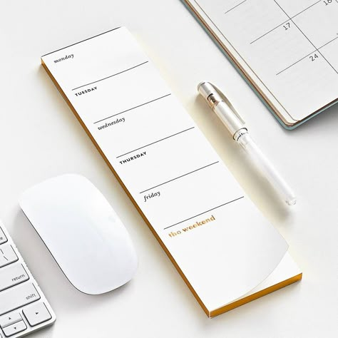 Stationary Obsession, Aesthetic Stationary, Notepad Paper, Minimal Stationery, Desain Pantry, Note Pad Design, Minimal Bedroom, Planner Notepad, Calendar Wallpaper