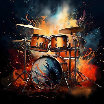 Drums Wallpaper, Drums Artwork, Music Drawings, Gallery Wallpaper, Art Gallery Wallpaper, Music Wallpaper, Aesthetic Stickers, Acrylic Paintings, Art Board