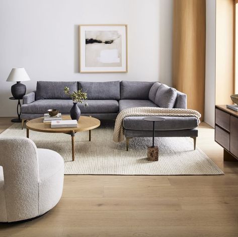 Best Sectional Couches, West Elm Living Room, Most Comfortable Couch, Comfortable Sectional Sofa, Comfortable Sectional, Comfortable Couch, Comfy Sofa, Small Sofa, Sectional Sofas