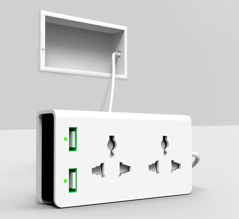 Free Socket Extension Board, Clever Gadgets, Power Bars, Wall Socket, Smart Plug, Hybrid Design, Plug Socket, Wall Outlets, Yanko Design