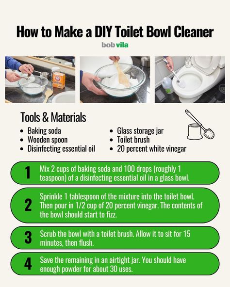 Skip the harsh-smelling chemical cleaners. Mixing up homemade toilet bowl cleaner only takes minutes. Plus, you probably have all the ingredients already sitting in your pantry. Too much to remember right now? Simply save it for later. ✅ #cleaningtips #cleanproducts #cleaningideas #diycleaning #diycleaner #cleaningcommunity #cleaninghacks #safecleaning #chemicalfree #naturalcleaner #naturalcleaning #cleaningbathroom Deep Clean Toilet Bowl, Toilet Bowl Cleaner Stains, Diy Toilet Bowl Cleaner, Best Toilet Bowl Cleaner, Homemade Toilet Bowl Cleaner, Clean Toilet Bowl Stains, Cleaning Toilets, Toilet Bowl Stains, Homemade Toilet Cleaner