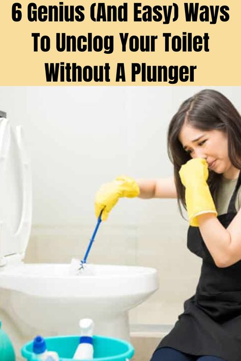 A clogged toilet is definitely in the top three worst things to deal with in life. Okay, we might be exaggerating a bit, but a clogged toilet is undeniably horrible. Thankfully, these home hacks make unclogging a toilet super easy. How To Unclog A Toilet, Toilet Drain, Cake Fails, Clogged Toilet, School Recipes, Liquid Dish Soap, School Food, Wire Hangers, Toilet Bowl