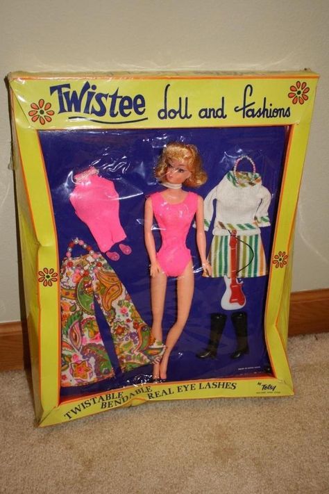 Totsy Twistee Doll & Fashions Gift Set MOC NRFB Barbie Clone Doll 1960s clothes Description Up for sale I have this Totsy Twistee Doll and Fashions Gift Set from the 1960s that has never been removed Totsy Doll, 1960s Clothes, Barbies For Sale, Clone Clothes, Barbie Ideas, 1960s Outfits, Dawn Dolls, Vintage Barbie Clothes, Dolls Fashion