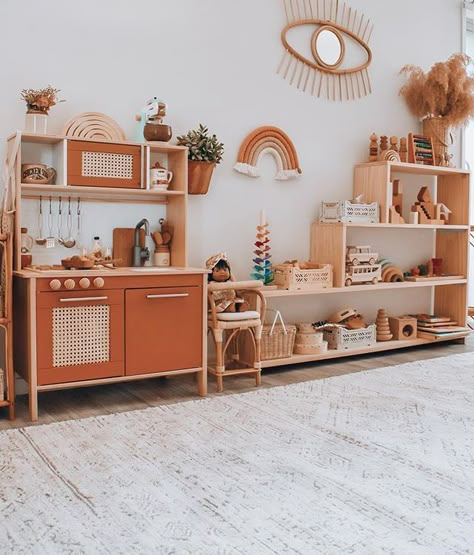 Ideas Habitaciones, Montessori Playroom, Montessori Room, Kids Playroom Decor, Toddler Playroom, Playroom Design, Kids Room Inspiration, Toy Room, Nursery Baby Room