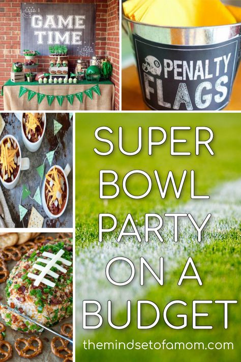 Super Bowl Party on a Budget #superbowl #party #footballparty #footballfood #chilibar #partysupplies Super Bowl Party Ideas Food, Superbowl Party Food Healthy, Super Bowl Party Ideas, Party Ideas Food, Trophy Diy, Cocktail Decor, Superbowl Party Games, Superbowl Party Decorations, Easy Super Bowl