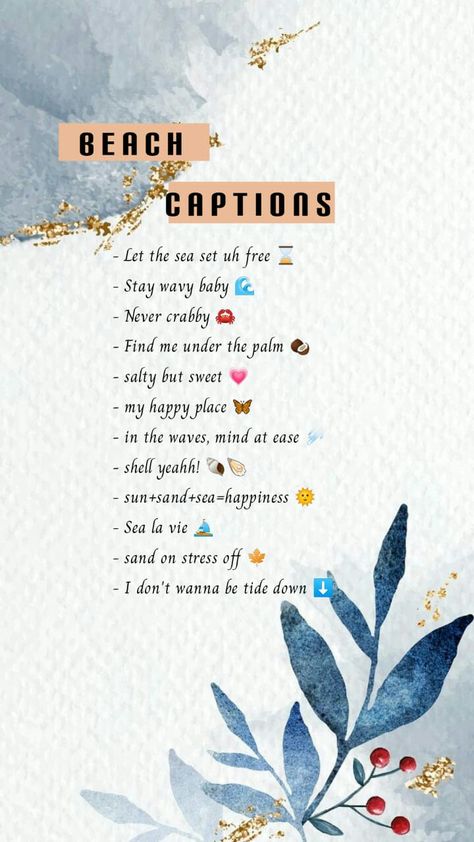 Couples Captions For Instagram, Inspirational Captions, Caption For Instagram, Insta Bio Quotes, Beach Captions, One Word Instagram Captions, Short Instagram Quotes, Short Instagram Captions, Witty Instagram Captions