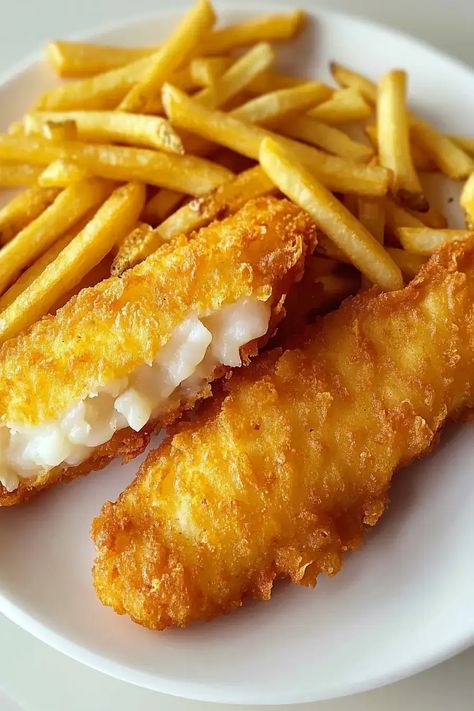 Crunchy Fish Fingers & Golden Fries – perfectly crispy fish and fries for a family-friendly meal. Try this easy recipe today! Grouper Fingers Recipe, Fish Sticks Recipes, Recipes With Fish Sticks, Fish And Fries, Fish Fingers Recipe, Crunchy Fish, Seasoned Fries, Crispy Fish, Fish Fingers