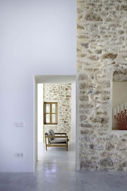 Texture Inspiration: Stone Walls Design Therapy, Architecture Renovation, Scandinavia Design, Texture Inspiration, Weekend Escape, Stone Walls, Interior Modern, Polished Concrete, Stone Houses