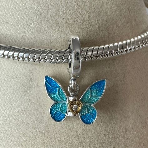 Pandora Club 2024 Butterfly Dangle Charm Dangle Charms, Pandora Jewelry, Dust Bag, Closet, Fashion Tips, Clothes Design