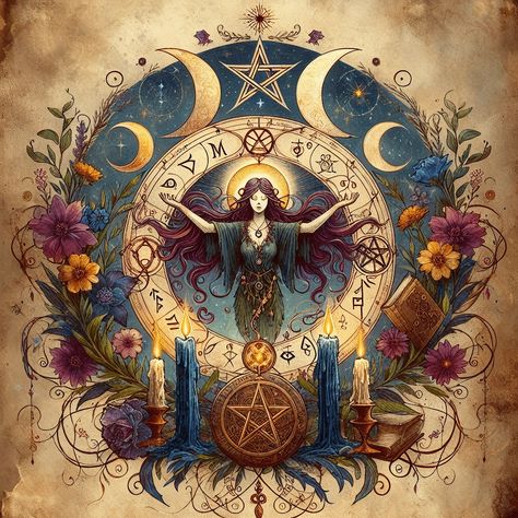 The Wiccan Rede Explained: Principles and Practices https://witchcraftforbeginners.com/the-wiccan-rede-explained-principles-and-practices/ Pagan Art Witchcraft, Wiccan Illustration, Wiccan Rede, Witch Wallpaper, Pagan Spirituality, Witch Rituals, Traditional Witchcraft, Work Fun, Postal Vintage