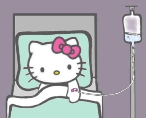 Sick Hello Kitty, Sick Meme, Hello Kitty Imagenes, Charmmy Kitty, Hello Kitty Images, Miss Kitty, Hello Kit, Kitty Drawing, Yami Kawaii