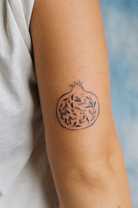 Jewish Tattoo, Pomegranate Tattoo, Persian Tattoo, Tattoos Traditional, Mandala Tattoos, Tattoos Sleeve, Tattoos Mandala, Cute Tats, Geometric Tattoos