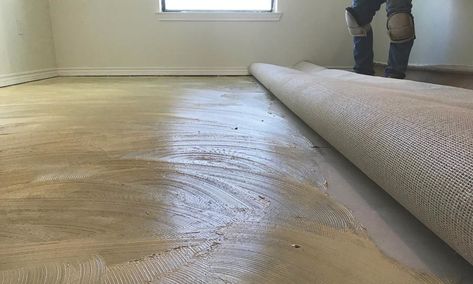 How to Remove Carpet From Concrete - Today's Homeowner Removing Carpet From Concrete, Ripping Up Carpet, How To Remove Carpet, Carpet Glue, Remove Carpet, Removing Carpet, Concrete Pad, Indoor Outdoor Carpet, Utility Knives