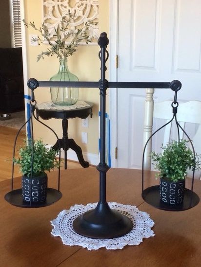 #farmhouse scale #rustic #farmhousestyle #ad #ShopStyle #shopthelook #MyShopStyle Styling Vintage Scales, Vintage Scales Decor Display, Pvc Candles, Farmhouse Scale, Antique Kitchen Scale, Gerbil Toys, Earthship Design, Antique Weight Scale Decor, Scale Decor