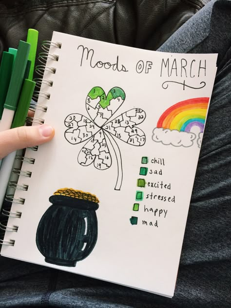 March Mood Tracker, March Bullet Journal Ideas, Journal Tracker Ideas, Bullet Journal Tracker Ideas, Bullet Journal Mood Tracker, March Bullet Journal, Journal Tracker, Tracker Ideas, Bullet Journal Ideas Templates